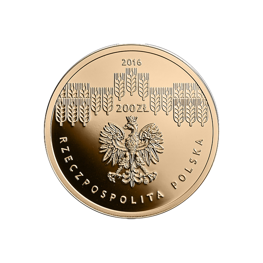 200-zloty-gold-coin-200th-anniversary-of-the-Warsaw-University-of-Agriculture-2016-obverse