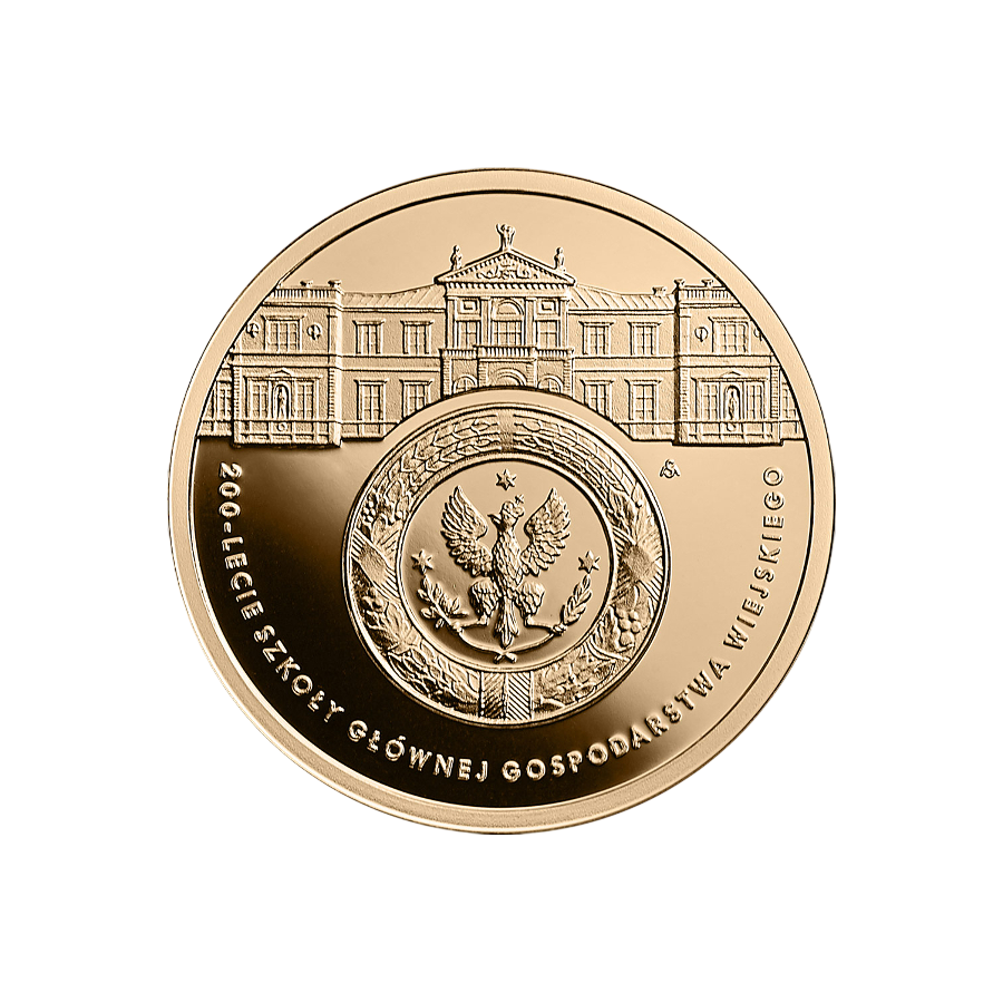 200-zloty-gold-coin-200th-anniversary-of-the-Warsaw-University-of-Agriculture-2016-reverse