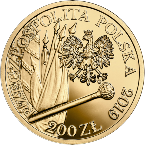 200-zloty-gold-coin-420th-anniversary-of-the-birth-of-Hetman-Stefan-Czarniecki-2019-obverse