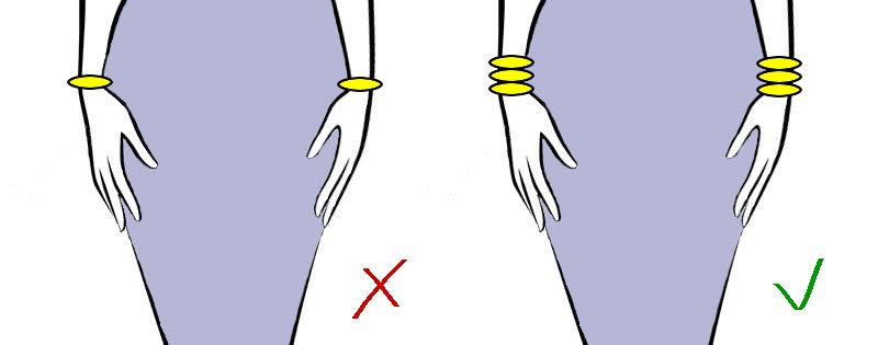 ADJUSTING THE WIDTH OF THE BRACELET TO THE THICKNESS OF THE WRIST