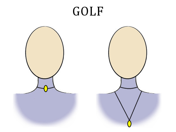 Necklace for a turtleneck