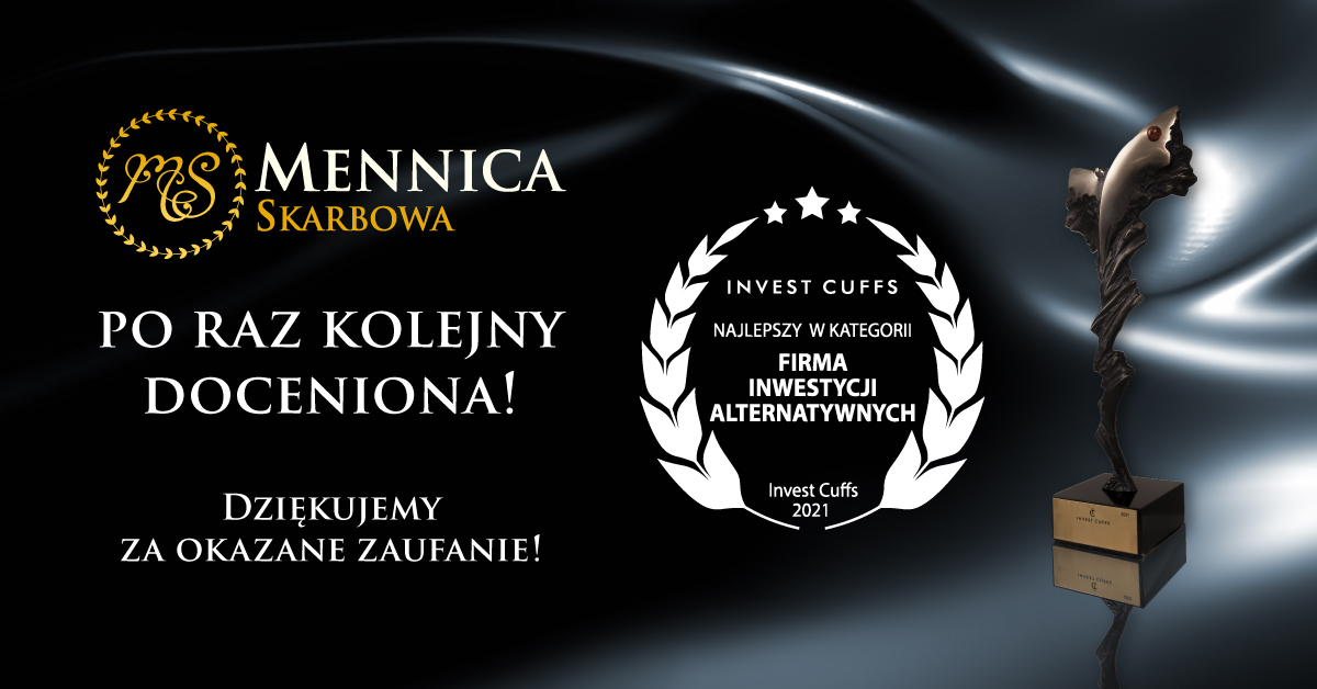 INVEST CUFFS: KOLEJNA NAGRODA DLA MENNICY SKARBOWEJ!